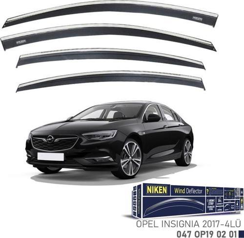 Niken Opel Uyumlu Insignia 2017- Kromlu Cam Rüzgarlığı 4Lü Parça