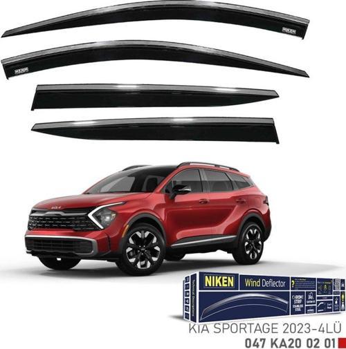 Niken Kia Uyumlu Sportage -2023 Kromlu Cam Rüzgarlığı 4Lü Parça