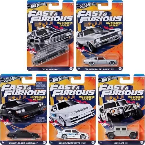 Fast And Furious HNR88 Decades Of Fast 5'li Set