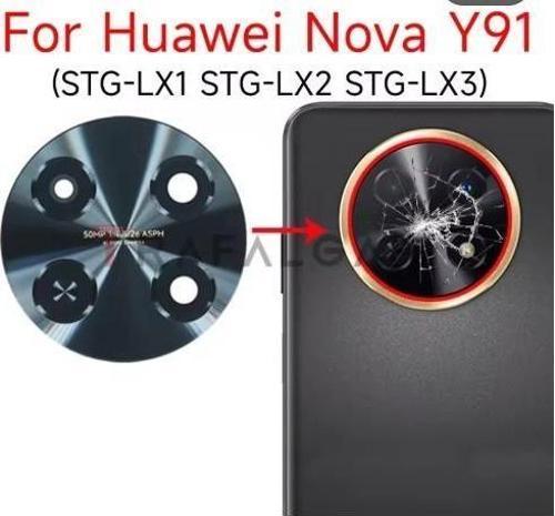 Huawei Nova Y91 arka kamera cam Lens Full  yapıştırıcı Sticker ile  STG-LX1 STG-LX2 için yedek