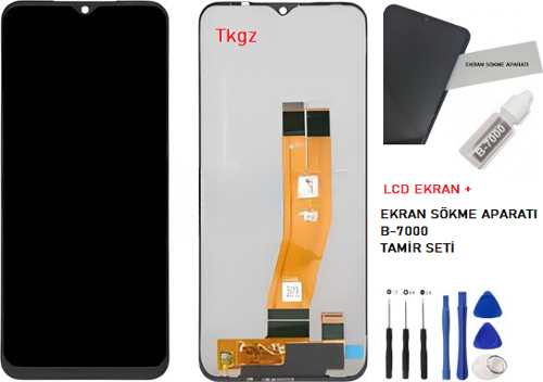 - Samsung Galaxy A14  -4G - SM-A145 Lcd Ekran Dokunmatik   - A - Kalite + B-7000 + TAMİR SETİ