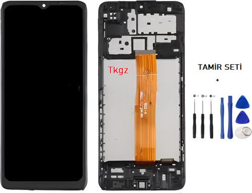 Samsung Galaxy M12 - SM-M127 Uyumlu Lcd Ekran Dokunmatik SERVİS Orijinali ÇITALI + TAMİR SETİ