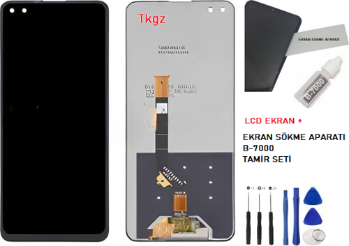 Tecno Camon 16 Premier Uyumlu Lcd Ekran Dokunmatik SERVİS Orijinali + B-7000 + TAMİR SETİ