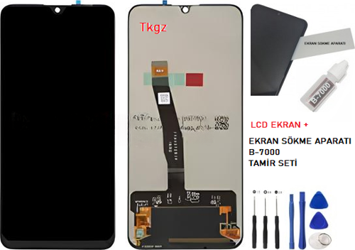 - P Smart 2019 Lcd Ekran Dokunmatik Orijinal Kalite + B-7000 + TAMİR SETİ