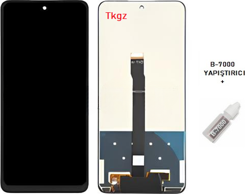 - Huawei Uyumlu P Smart 2021 Lcd Ekran Dokunmatik -A- Kalite + B-7000