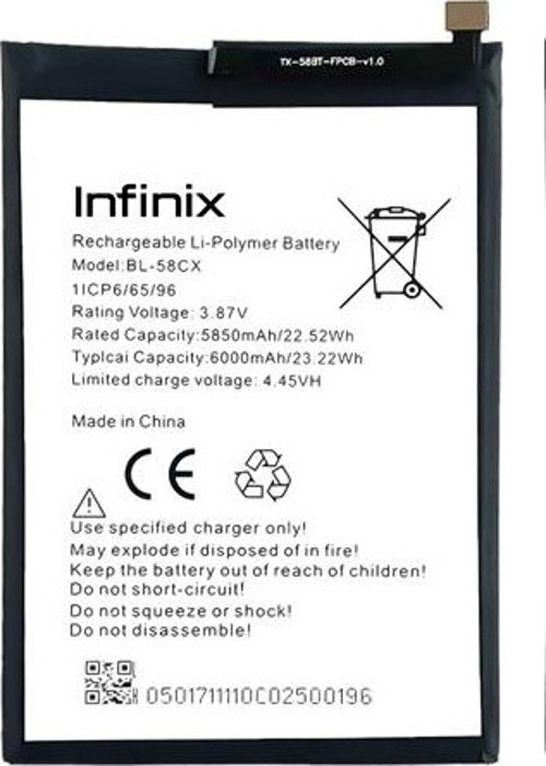Infinix SMART 7 Uyumlu Batarya Pil Sıfır Orijinal