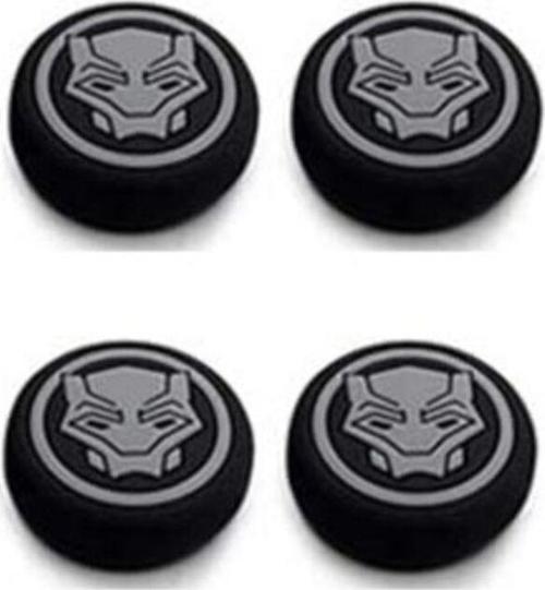 Black Panter Gri Xbox One-Xbox S-Xbox X Ps4 Ps5 Analog Koruyucu Silikon Pad