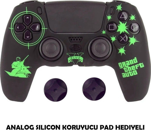Ps5 Dualsense Koruyucu Silikon Kılıf + Analog Silikon Koruyucu