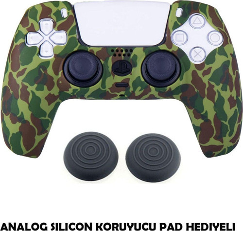Ps5 Dualsense Koruyucu Silikon Kılıf + Analog Silikon Koruyucu