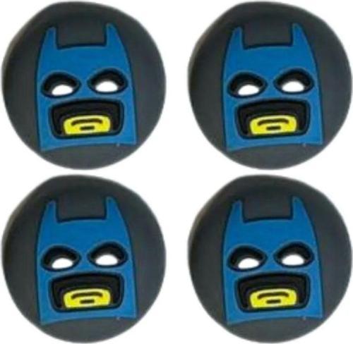 Batman Maske Ps5/Ps4/Ps3/Xbox One/One X/One S/Series X/Series S  3D Analog Silikon Koruyucu -4 Adet