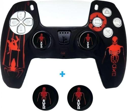 Ps5 Dualsense Spider Man 2  Koruyucu Silikon Kılıf + Analog Silikon Koruyucu