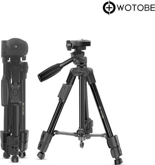 360 Derece Ayarlanabilir Kumandalı 1.25 Metre Profesyonel Kamera Sabitleyici Tripod