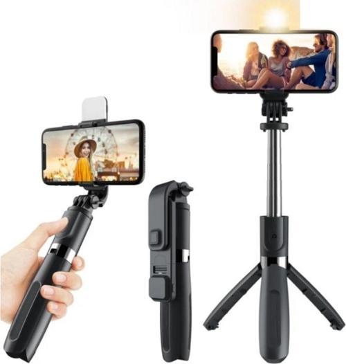 L02S Bluetooth Kumandalı Işıklı Tripod Selfie Çubuğu