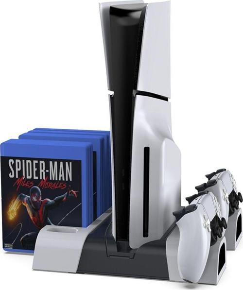 Ps5 Disk Dijital/Ps5 Slim Disk Dijital Uyumlu Multi Fonksiyonel Soğutucu Şarj İstasyonu