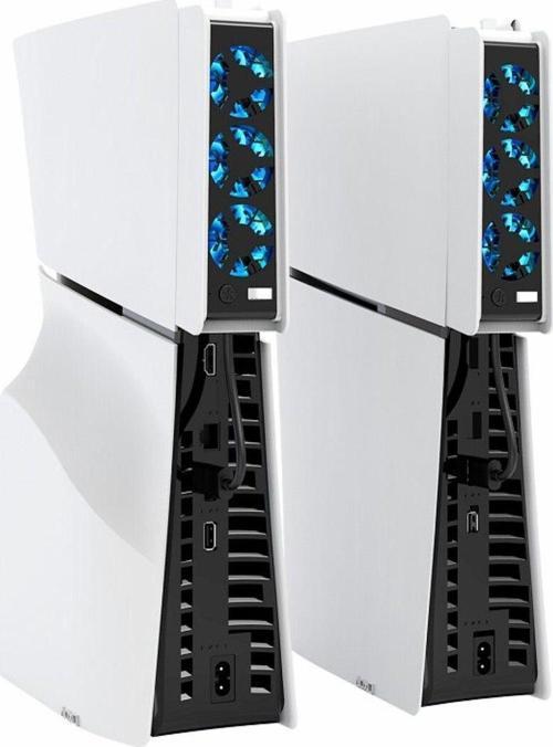 Pg-P5S004 Ps5 Slim Disk/Ps5 Slim Dijital Uyumlu Led Işıklı Akıllı Soğutucu Fan