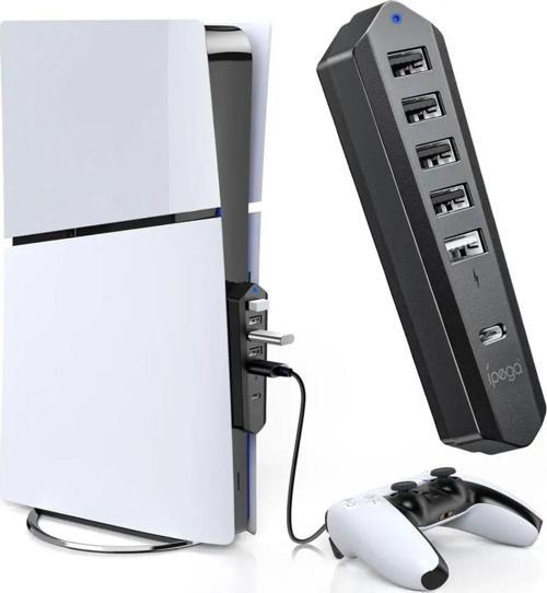 Pg-P5S003 Ps5 Slim Disk / Dijital 6İn1 Usb Hub Çoklayıcı Adaptörü