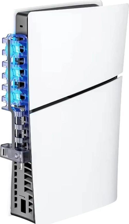 Pg-P5S005 Ps5 Slim Disk-Ps5 Slim Dijital Uyumlu 3 Kademeli Led Işıklı Arka Soğutucu Fan