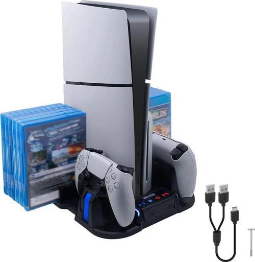 Gp-521 Ps5 Slim Disk/Ps5 Slim Dijital Uyumlu Multifonksiyonel Soğutucu Fan Şarj Stand