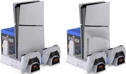 Tp5-3532B Ps5 Slim Ve Tüm Ps5 Modeller Ile Uyumlu Multi Fonksiyon Soğutma Ve Şarj Standı