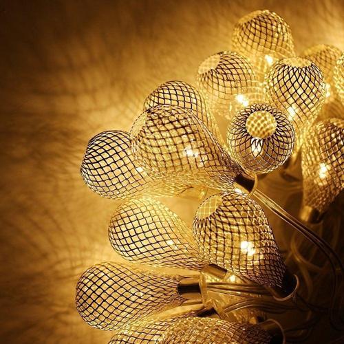 DEKOR RAMAZAN IŞIKLARI 2 METRE METAL SU DAMLASI PİLLİ LED IŞIK GÜN IŞIĞI PİLLİ LED IŞIK WARM LİGHT