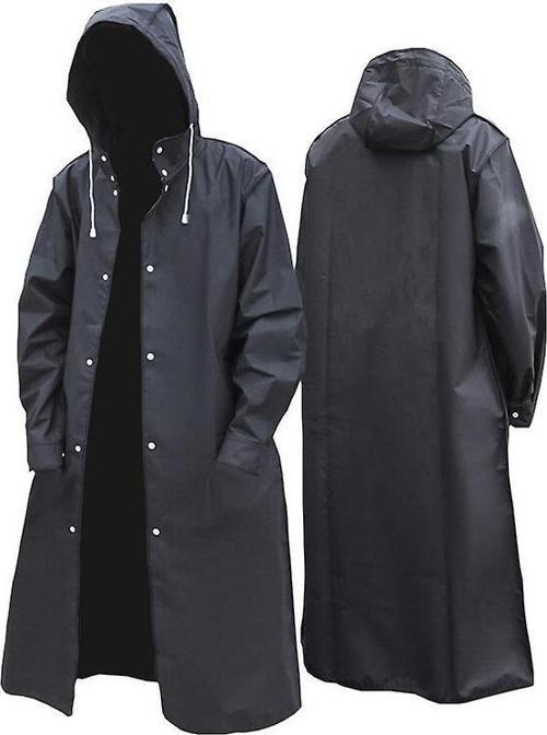 5 ADET 1.KALİTE ŞAPKALI ÇITÇITLI YAĞMURLUK SİYAH YAĞMURLUK OUTDOOR YAĞMURLUK VIP UNISEX RAIN COAT
