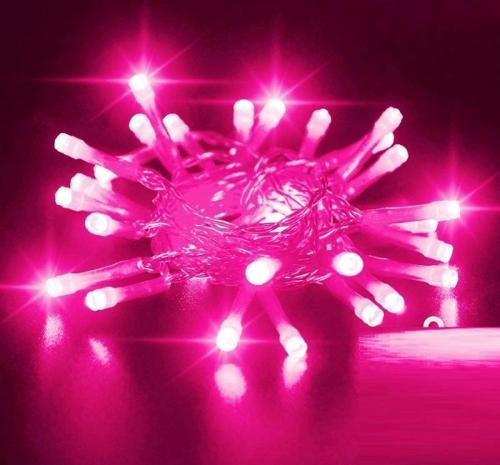 13 METRE PEMBE ULTRA CANLI NET IŞIK PEMBE LED IŞIK SABİT YANAR FİŞLİ 220 VOLT YILBAŞI AĞACI IŞIĞI