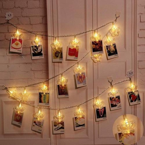 KELEBEK MANDAL LED IŞIK GÜN IŞIĞI LED IŞIK BUTTERFLY CLİPS STRİNG LED LİGHTS PİLLİ PİLLİ LED IŞIK