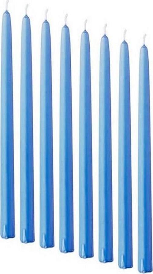 10 ADET BLUE CANDLESTICK MAVİ ŞAMDAN MUMU MAVİ MUM PARLAK MAVİ ŞAMDAN MUMU MASA MUMU MAVİ KALIN UZUN MUM