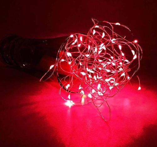 4 METRE KIRMIZI PİLLİ LED IŞIK KIRMIZI LED IŞIK KIRMIZI YILBAŞI AĞACI IŞIĞI KIRMIZI NOEL IŞIĞI PARLAK MODLU IŞIK