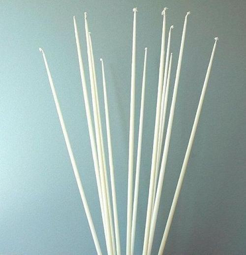 VIP 35 CM 8 PCS CHURCH WHİTE CANDLES BEYAZ ARINMA MUMU 8 ADET BEYAZ İNCE MUM BEYAZ KİLİSE MUMU