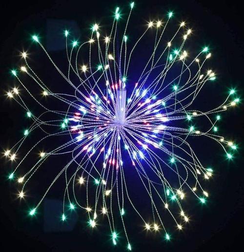 DEKOR DÜĞÜN IŞIKLARI HAVAİ FİŞEK LED IŞIK FİRE WORK WARM LİGHT LED RENKLİ LED IŞIK KUMANDALI LED IŞIK