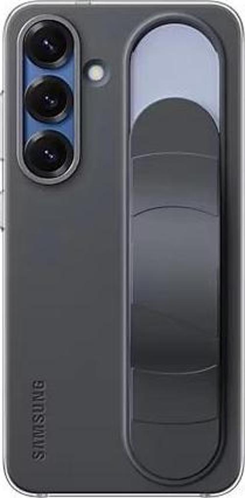 Galaxy S25 Standlı Kordonlu Kılıf Siyah