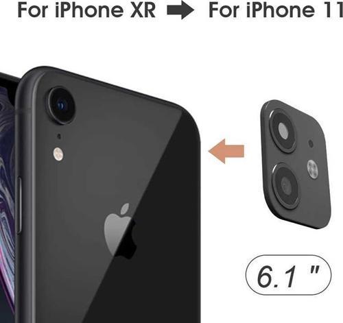 Apple iPhone XR 6.1  CP-03 iPhone 11 Kamera Lens Dönüştürücü Siyah