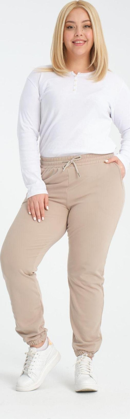 Curve Kışlık Jogger Cepli Dalgıç Kumaş Şardonlu Polar Eşofman Altı