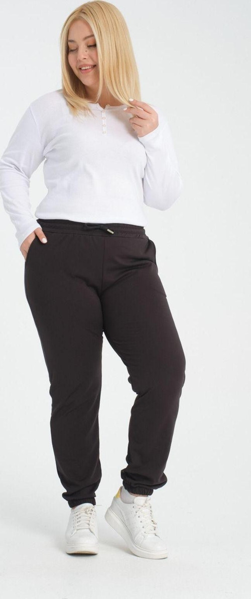 Curve Kışlık Jogger Cepli Dalgıç Kumaş Şardonlu Polar Eşofman Altı