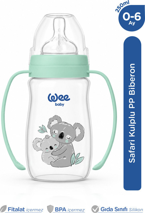 Safari Kulplu PP Biberon 250 ML - Koala 484