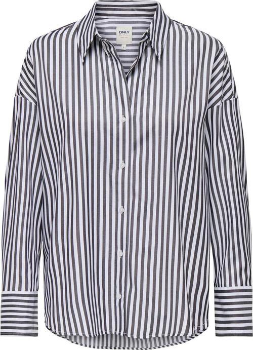 Kadın Onloregon Uzun Kollu Regular Fit Gömlek 15314330 Siyah