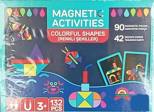 132 Parça Manyetik Şekiller Yazı Tahtalı Eğlenceli Eğitici Set