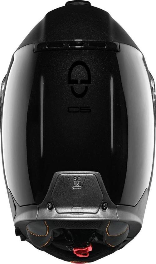 C5 GLOSSY BLACK ÇENE AÇILIR MOTOSİKLET KASKI