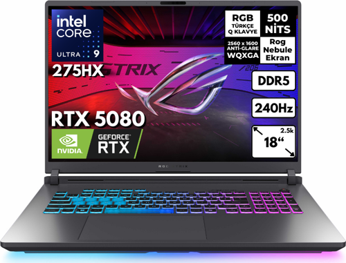 Rog Strix G18 Ultra 9-275HX 64GB 2 TBSSD RTX5080 240Hz 18" 2.5k WQXGA Windows 11 Pro G815LW-S9129HMF29