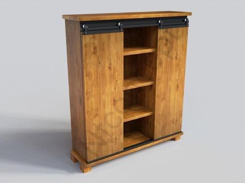 Doğal Ağaç Ofis Kitaplık ( 200 cm - h180 cm - 41 cm )
