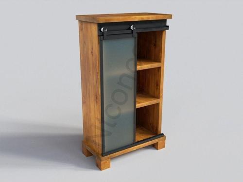 Doğal Ağaç Ofis Kitaplık 80 cm - h150 cm - 41 cm