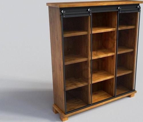 Doğal Ağaç Ofis Kitaplık 120 cm - h180 cm - 41 cm