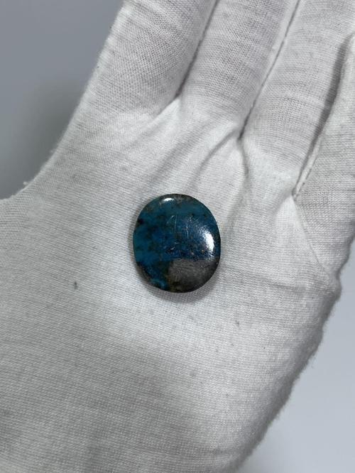 Okyanus Temalı Doğal Kabaşon Firuze Taşı 24,6 Karat - Turkuaz Taşı 4,96 Gram