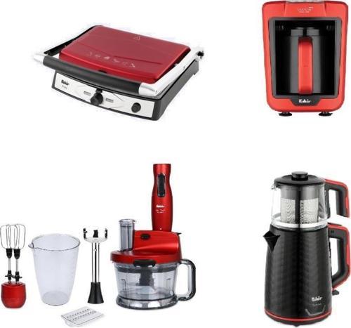 Mutfak Seti / Elektrikli Çeyiz Seti 4Lü Avantaj Plus Set Rogue/Mat Kırmızı