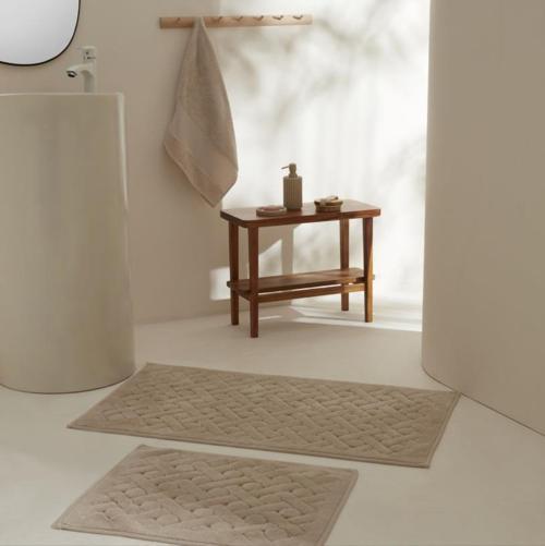 Foley 2'li Banyo Paspası Bej