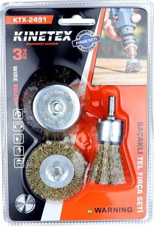 3PCS  SAÇAKLI TEL FIRÇA SETİ-Findit