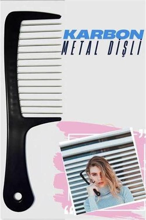 Metal Dişli Masaj Etkili Saç Açma Tarağı