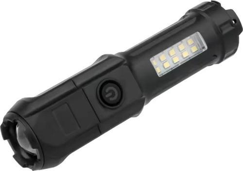 109-B ZOOMLU FLASH ÖZELLİKLİ SMD VE PO WER LEDLİ ŞARJLI PLASTİK KASA EL FENERİ (PO WERBANK ÖZELLİKLİ)-Findit