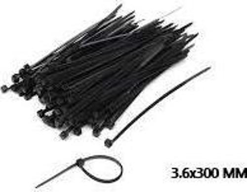 PLASTİK ÇIRT KELEPÇE 100 PARÇA SİYAH 3.6X300MM-Findit